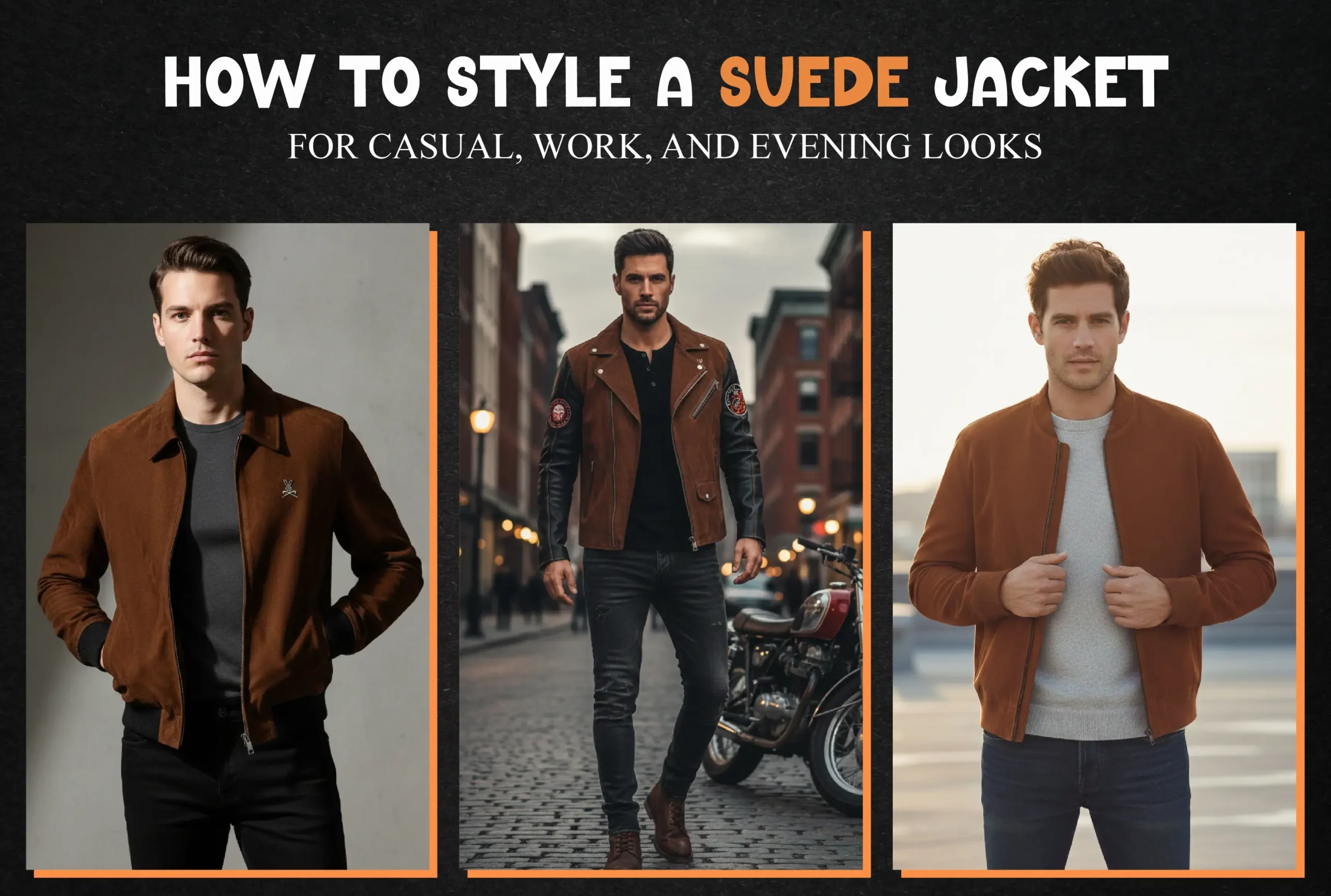 How to Style a Suede Jacket for Casual, Work, and Evening Looks