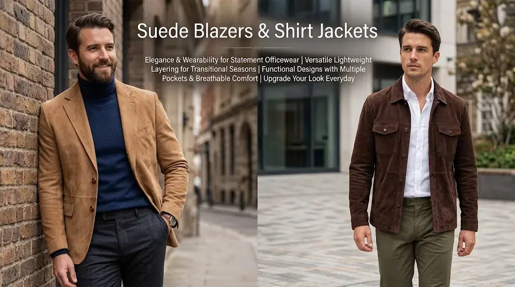 Suede Blazers & Shirt Jackets