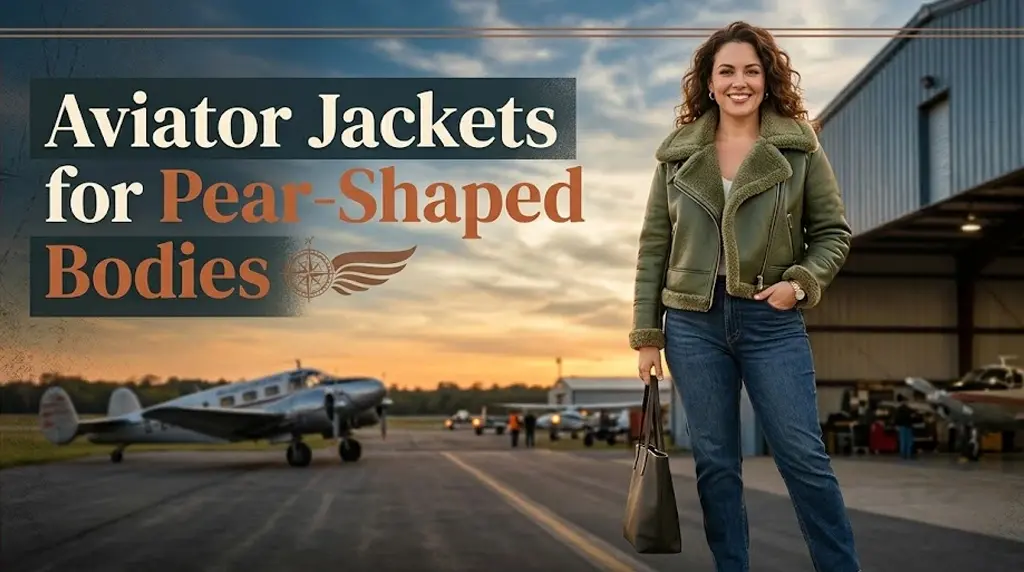 Aviator Jackets for Pear-Shaped Bodies
