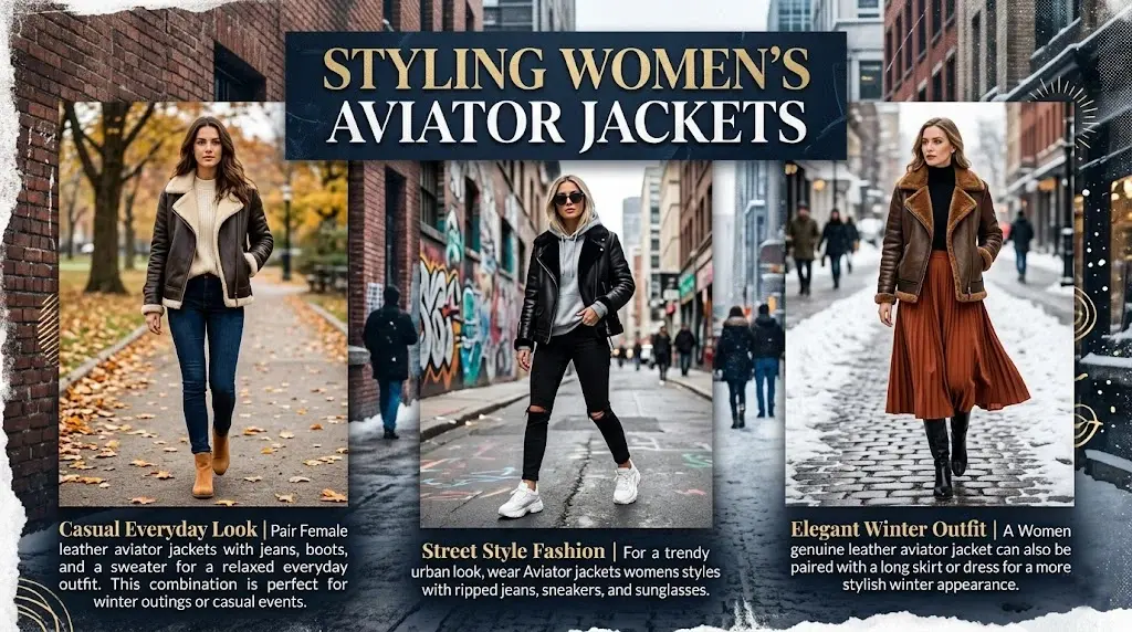 Styling Womenβs Aviator Jackets