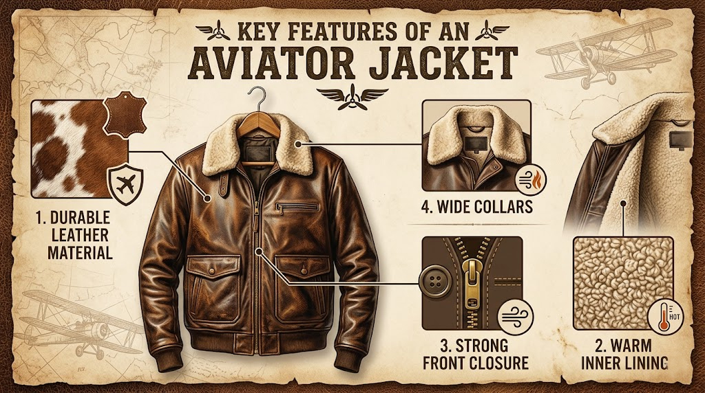 Key Features of an Aviator Jacket