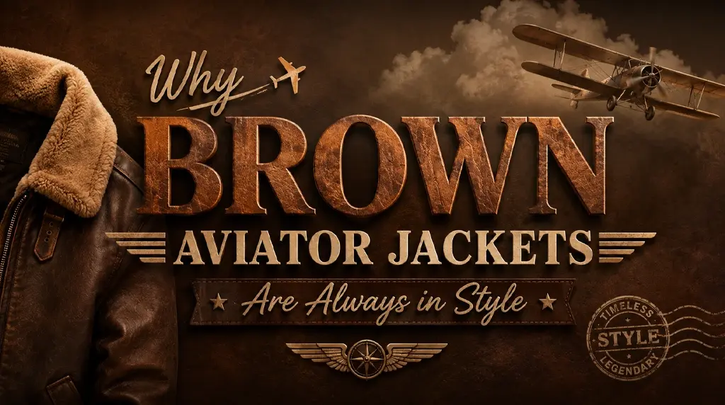 Why Brown Aviator Jackets Are Always in Style