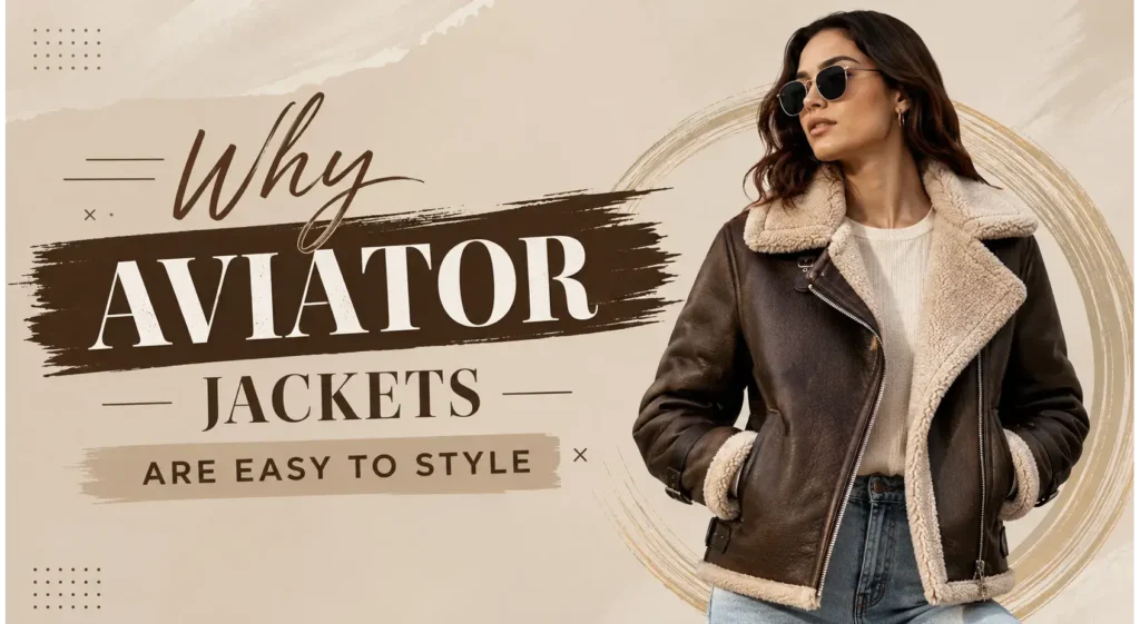 Why aviator jackets are easy to style
