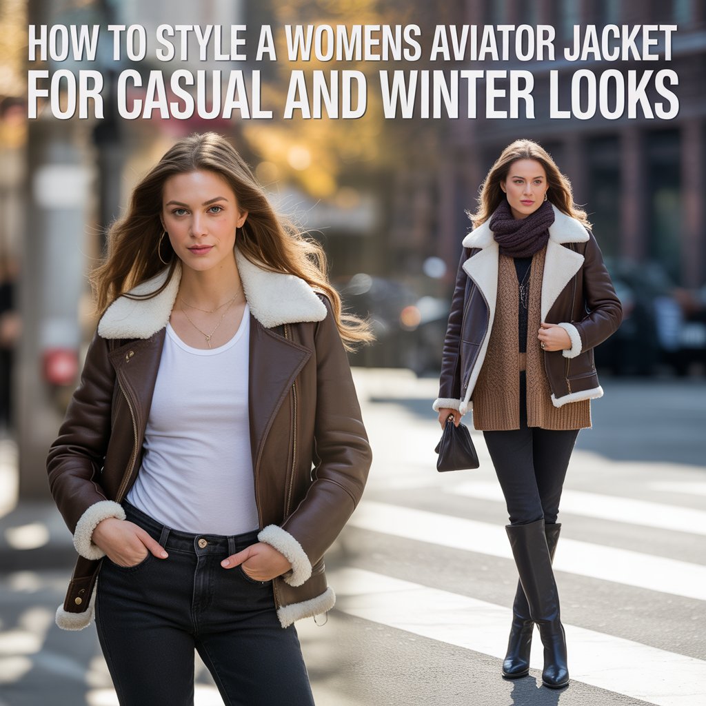 How to Style a Womens Aviator Jacket for Casual and Winter Looks