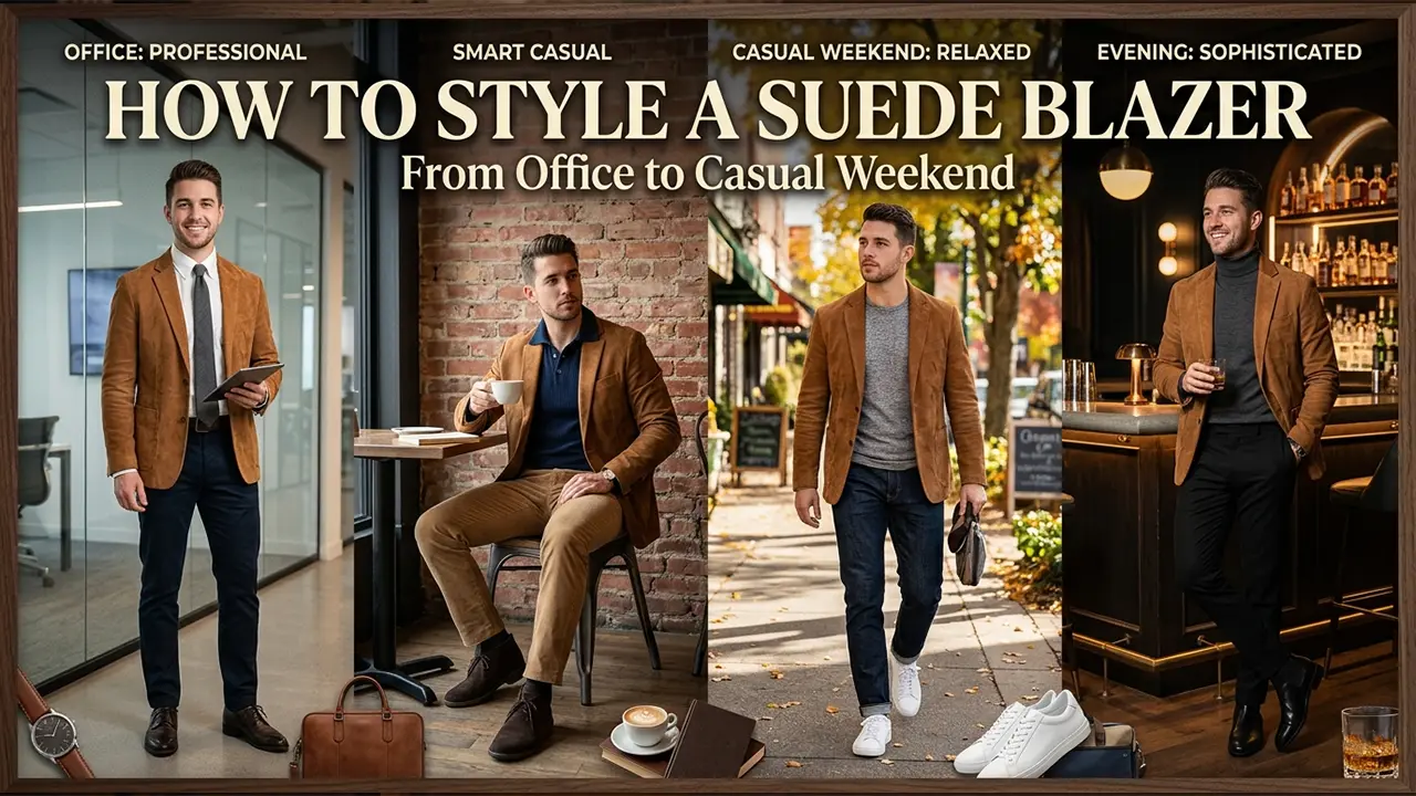 How to Style a Suede Blazer: From Office to Casual Weekend