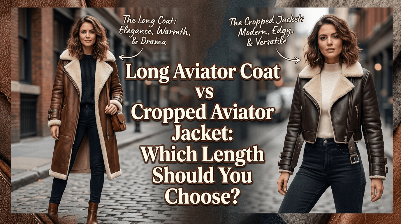 Long Aviator Coat vs Cropped Aviator Jacket: Which Length Should You Choose?