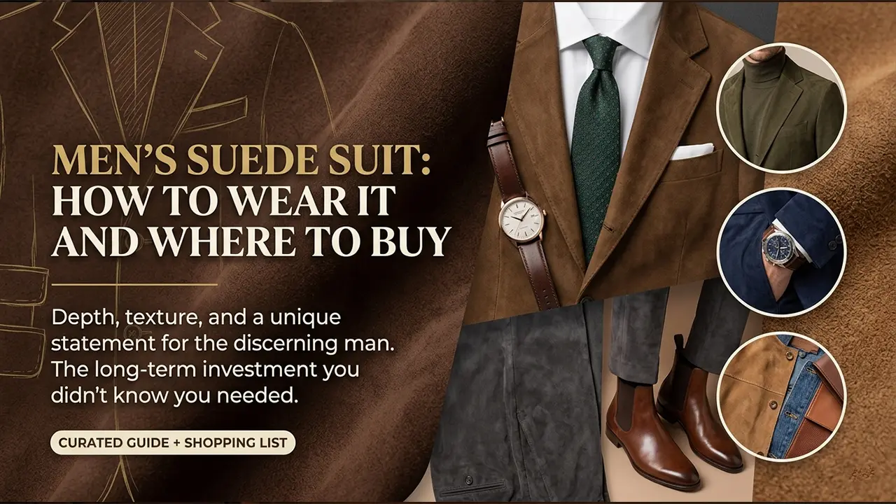 Men's Suede Suit: How to Wear It and Where to Buy