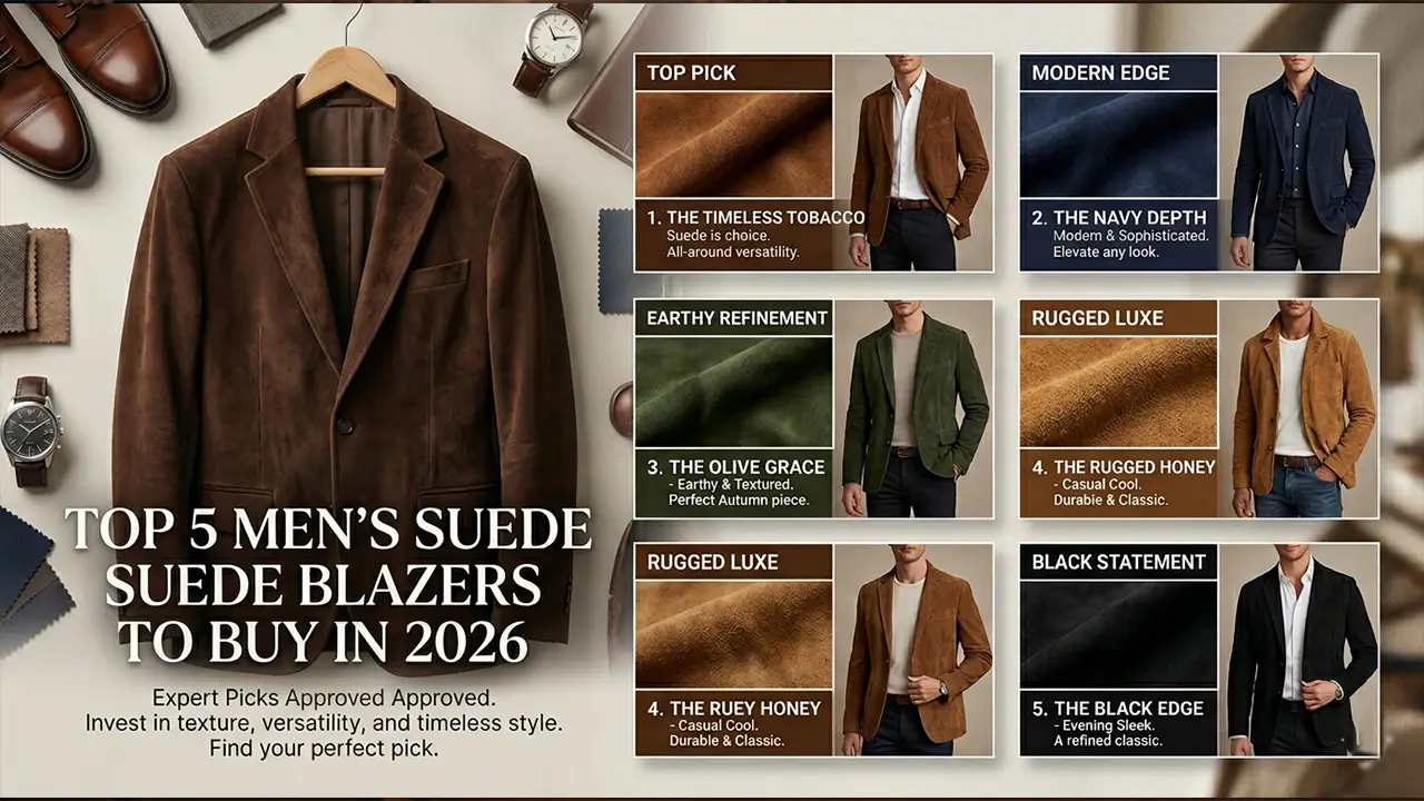 Top 5 Men's Suede Blazers to Buy in 2026: Expert Picks
