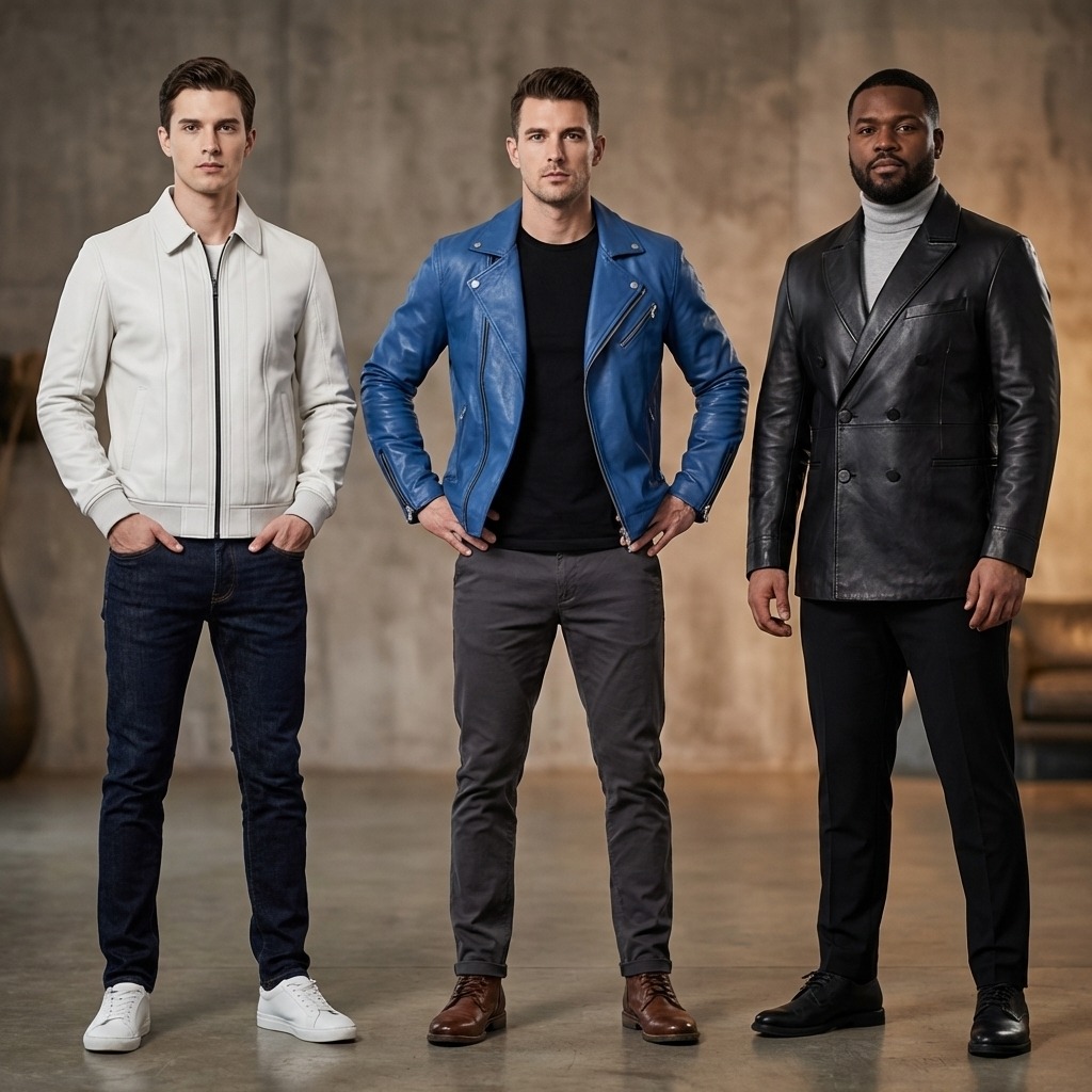 Leather Jacket Styles for Men by Body Type