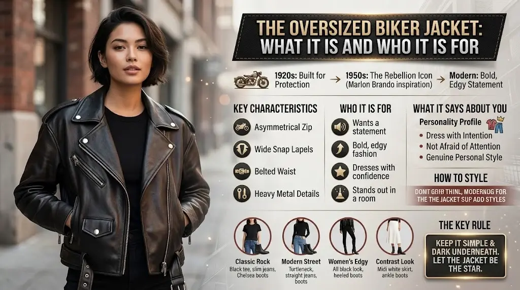 The Oversized Bomber Jacket: What It Is and Who It Is For