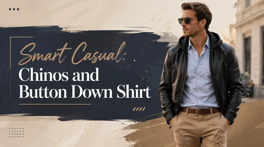 Smart Casual: Chinos and Button Down Shirt