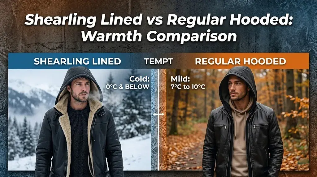 Shearling Lined vs Regular Hooded: Warmth Comparison