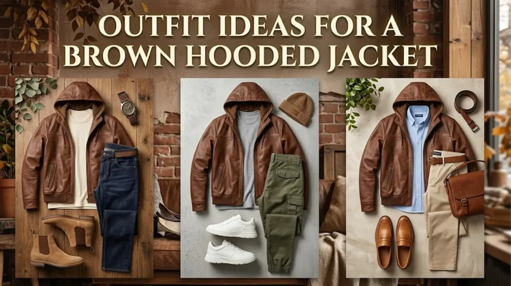 Outfit Ideas for a Brown Hooded Jacket