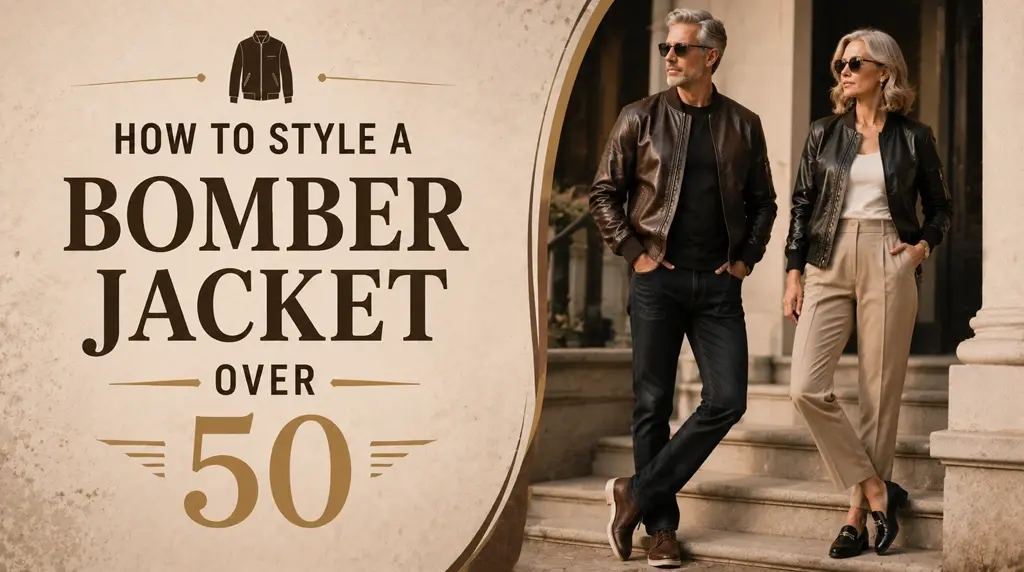How to Style a Bomber Jacket Over 50
