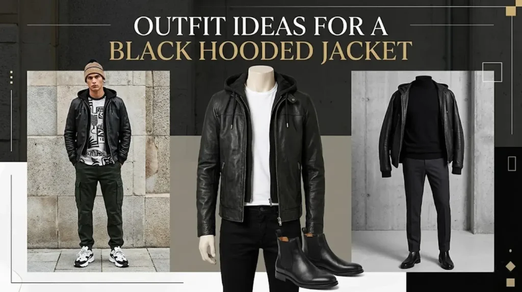 Outfit Ideas for a Black Hooded Jacket