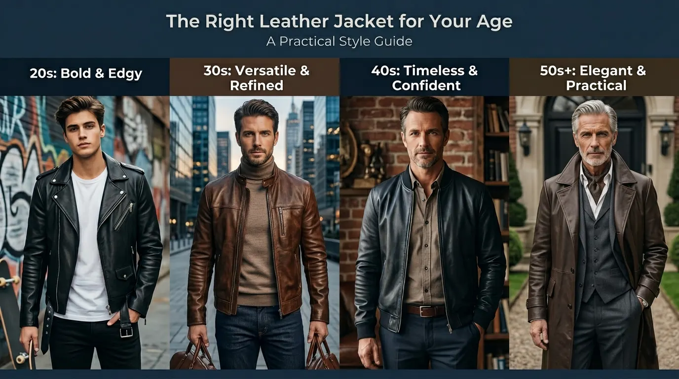 The Right Leather Jacket for Your Age: A Practical Style Guide