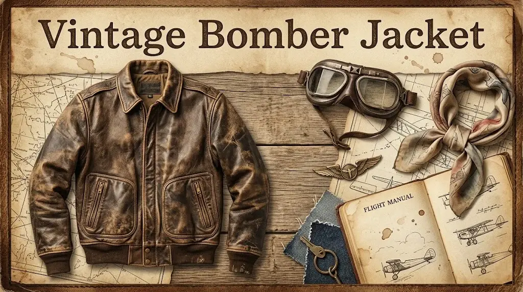 7. Vintage Bomber Jacket