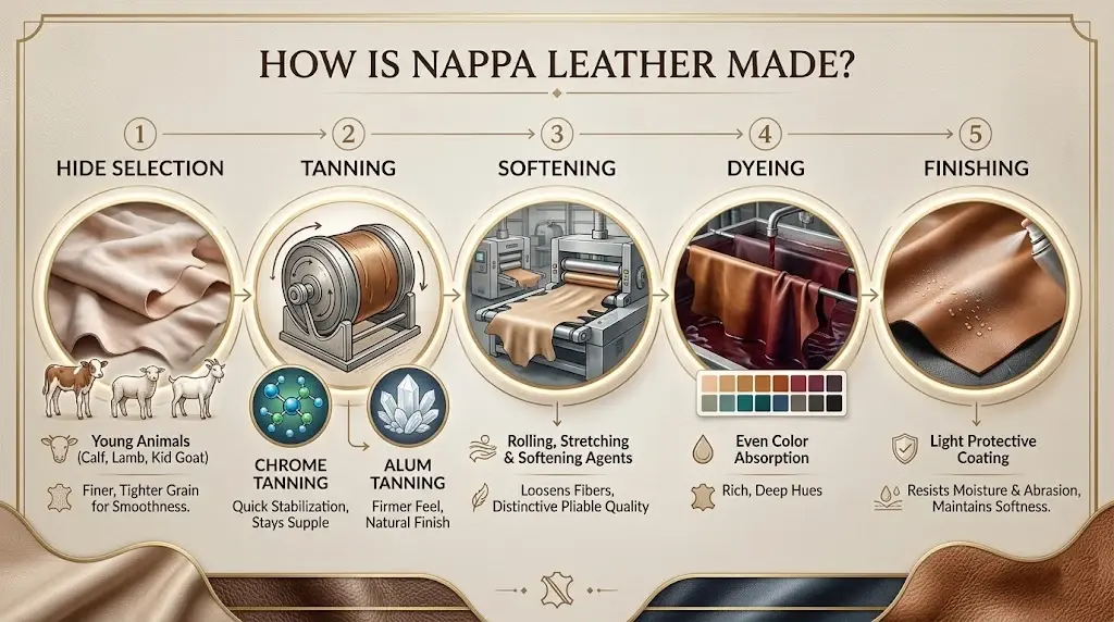 How Is Nappa Leather Made?
