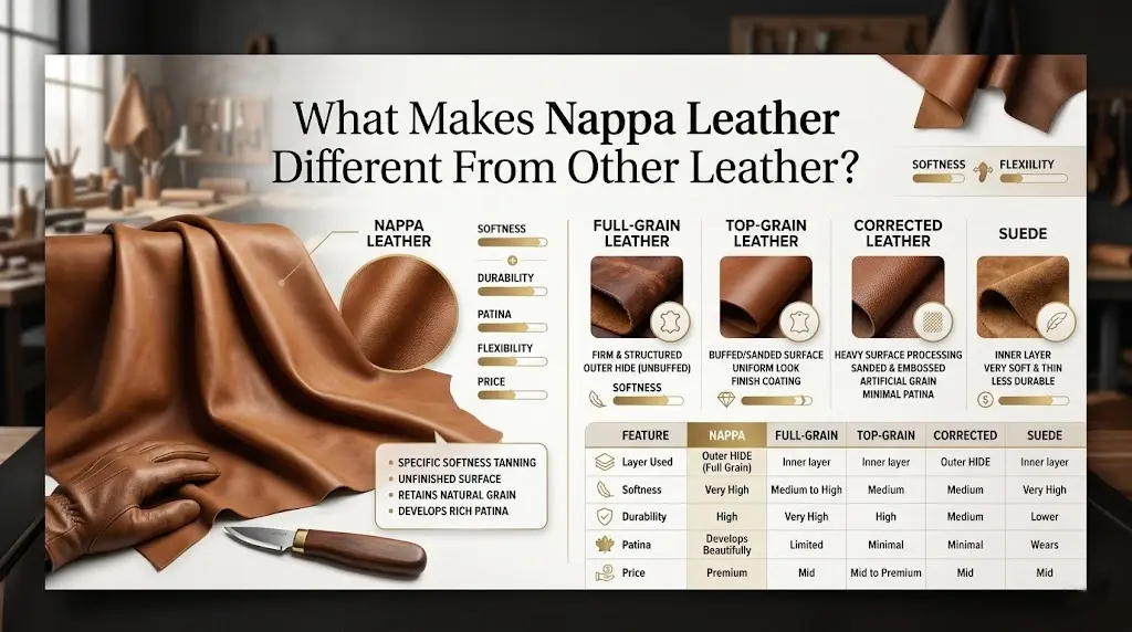 What Makes Nappa Leather Different From Other Leather?