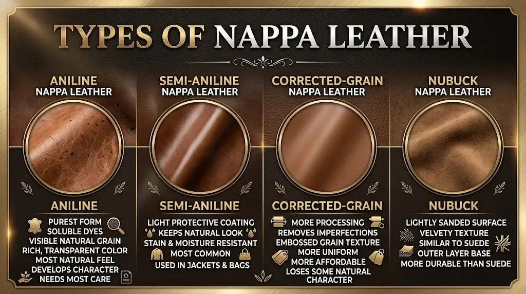 Types of Nappa Leather