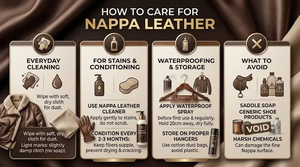 How to Care for Nappa Leather