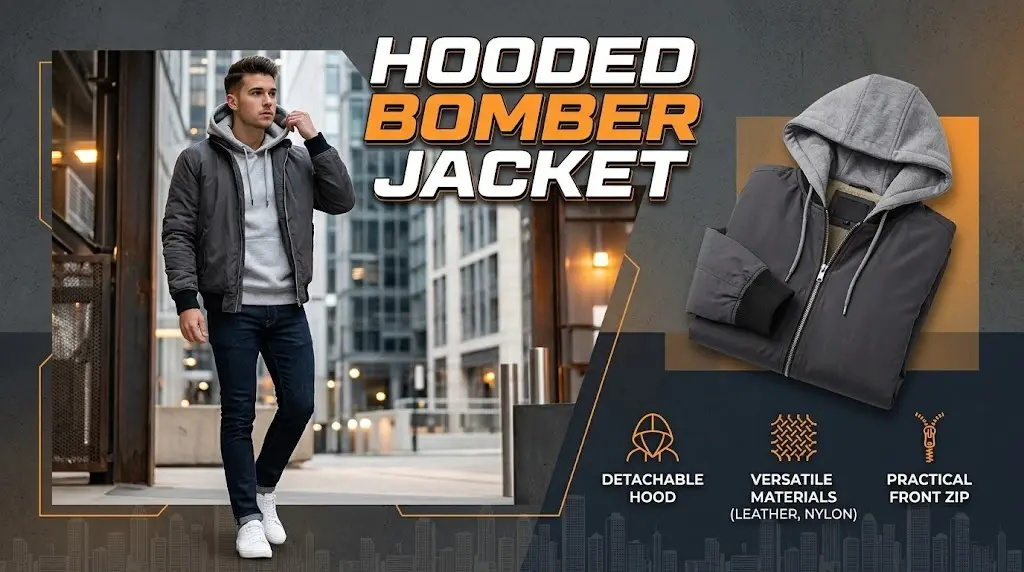 8. Hooded Bomber Jacket