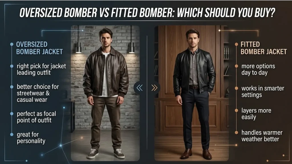 Oversized Bomber vs Fitted Bomber: Which Should You Buy?