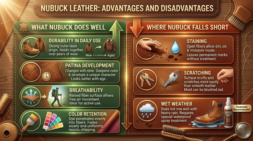 Nubuck Leather: Advantages and Disadvantages
