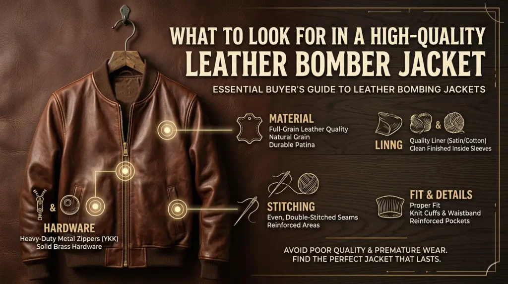 What to Look for in a High-Quality Leather Bomber Jacket