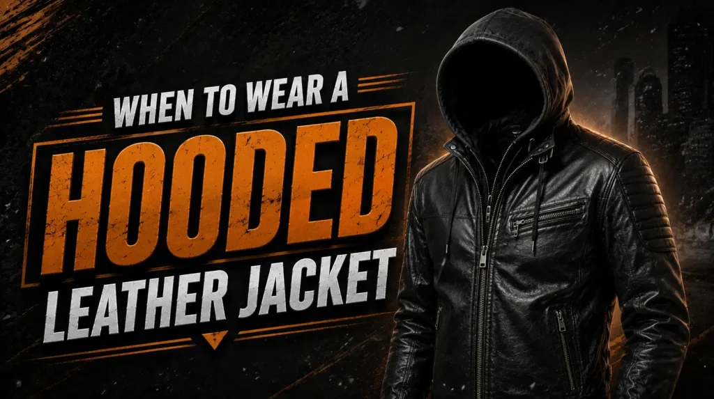 When to Wear a Hooded Leather Jacket
