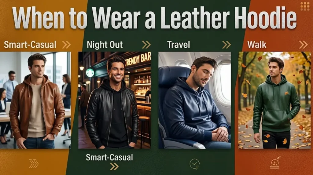 When to Wear a Leather Hoodie