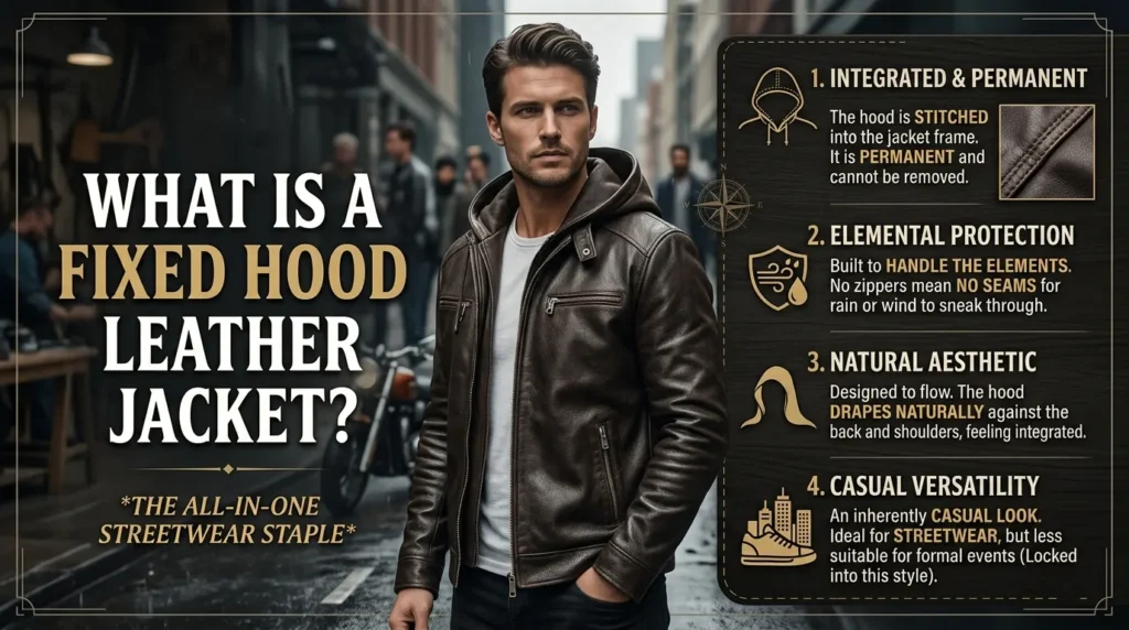 What Is a Fixed Hood Leather Jacket?