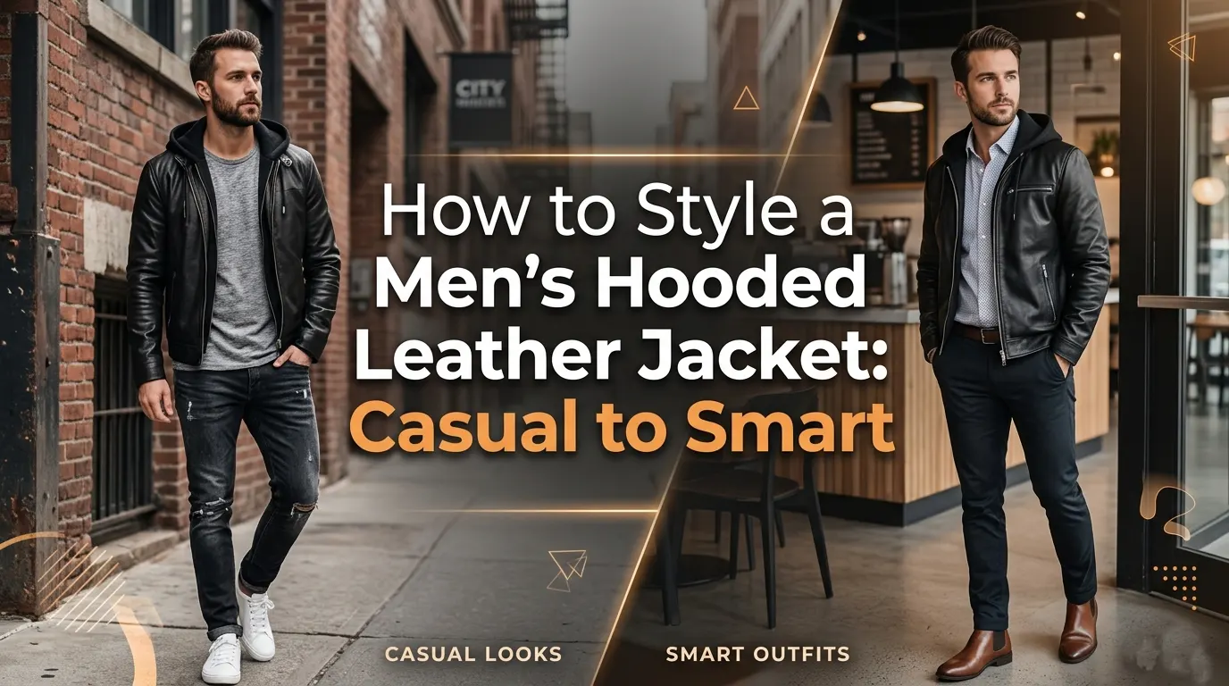 How to Style a Men's Hooded Leather Jacket: Casual to Smart
