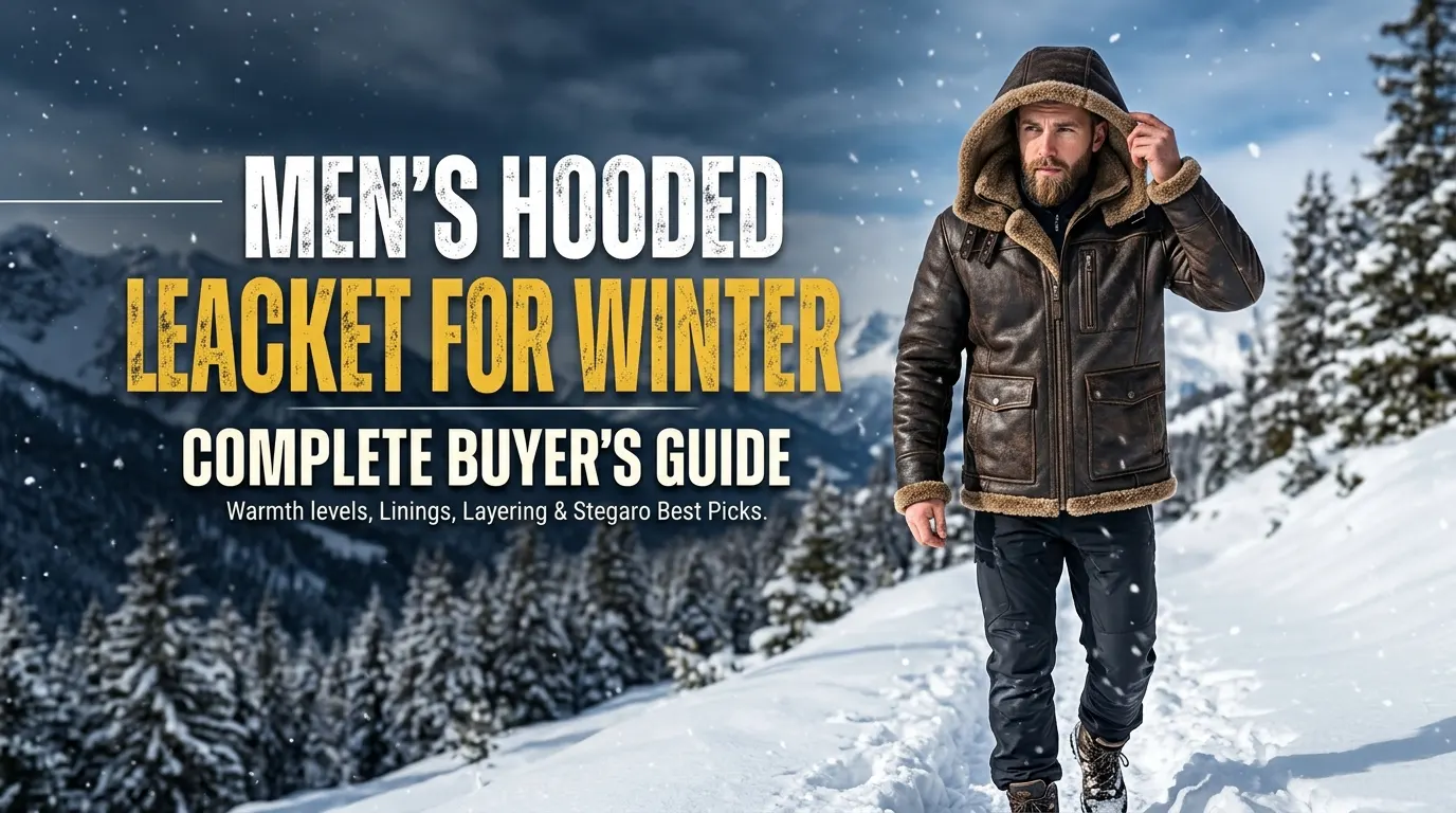 Men's Hooded Leather Jacket for Winter: Complete Buyer's Guide