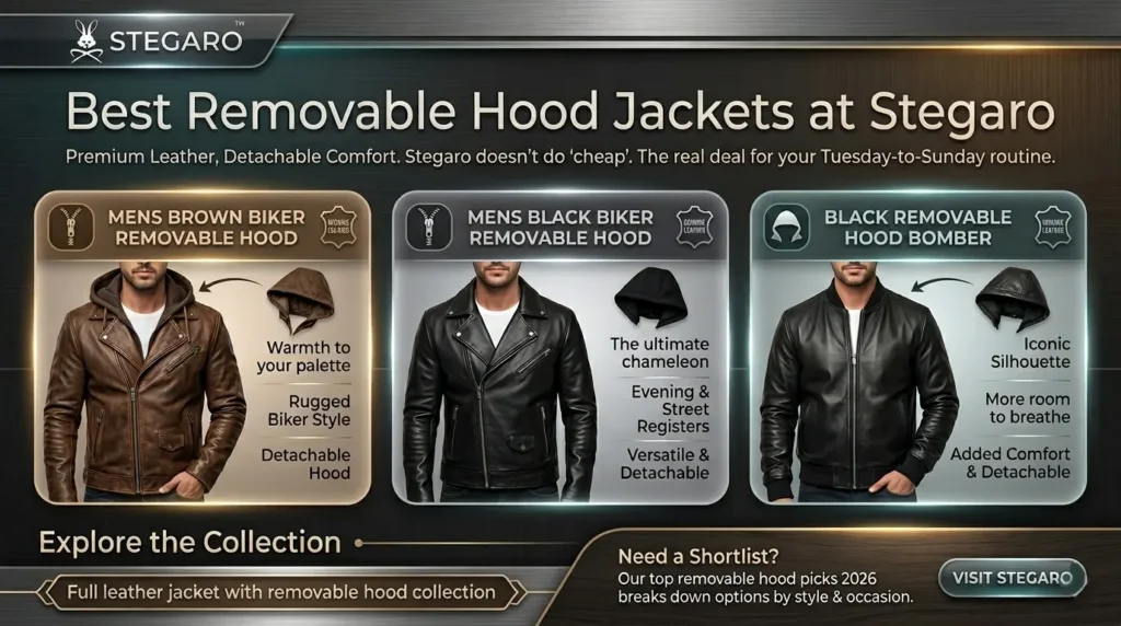 Best Removable Hood Jackets at Stegaro