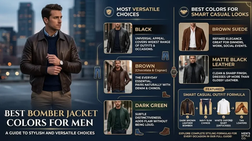 Best Bomber Jacket Colors for Men

