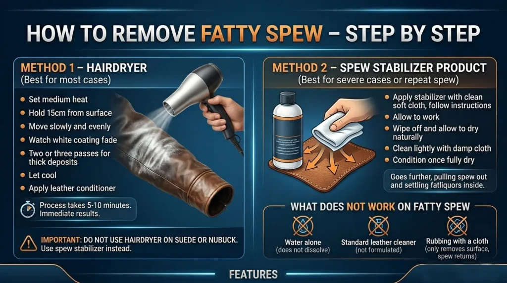 How to Remove Fatty Spew – Step by Step
