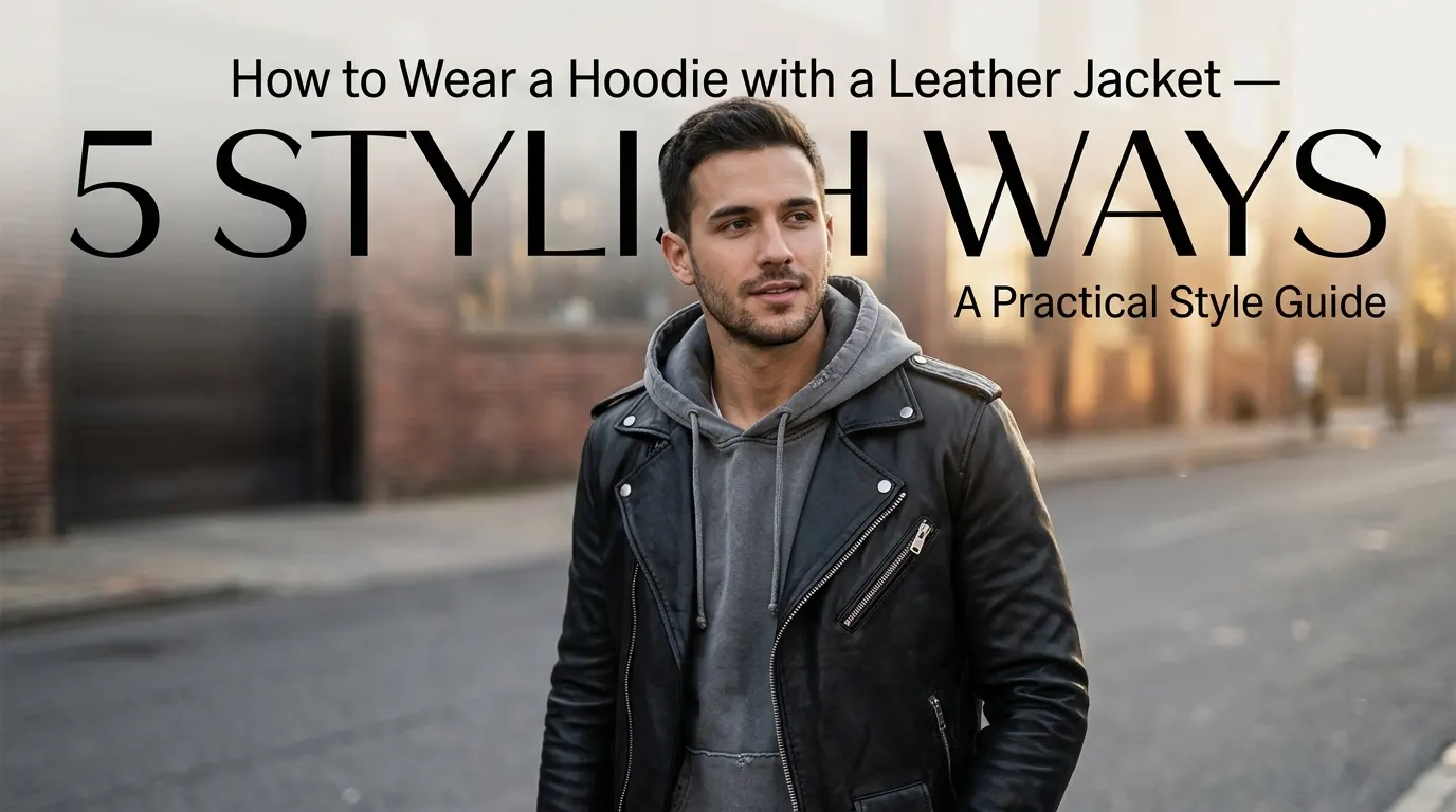 How to Wear a Hoodie with a Leather Jacket — 5 Stylish Ways