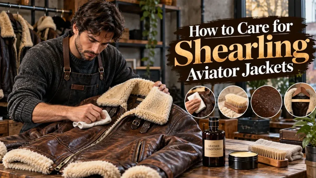 How to Care for Shearling Aviator Jackets