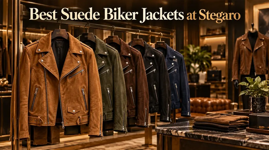 Best Suede Biker Jackets at Stegaro