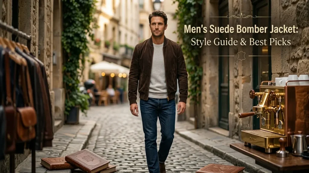 Men's Suede Bomber Jacket: Style Guide & Best Picks
