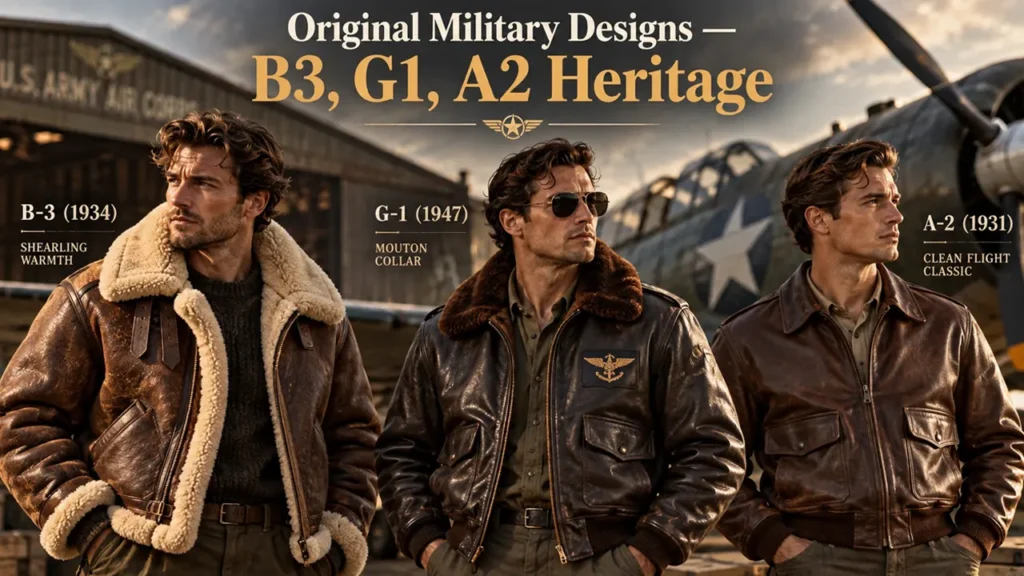 Original Military Designs: B3, G1, A2 Heritage