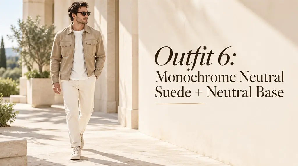 Outfit 6: Monochrome Neutral Suede + Neutral Base