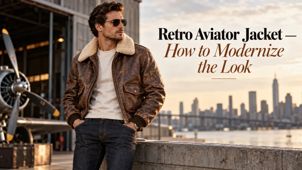Retro Aviator Jacket: How to Modernize the Look