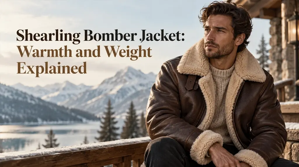 Shearling Bomber Jacket: Warmth and Weight Explained