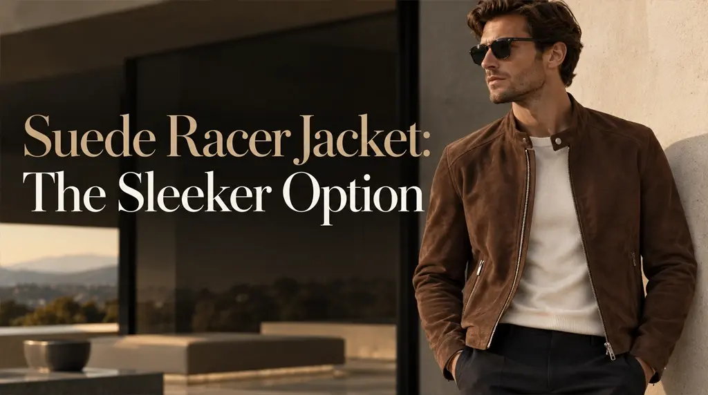Suede Racer Jacket: The Sleeker Option
