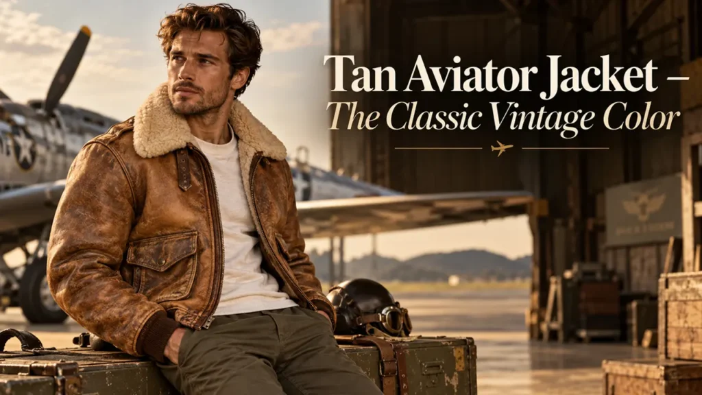Tan Aviator Jacket: The Classic Vintage Color