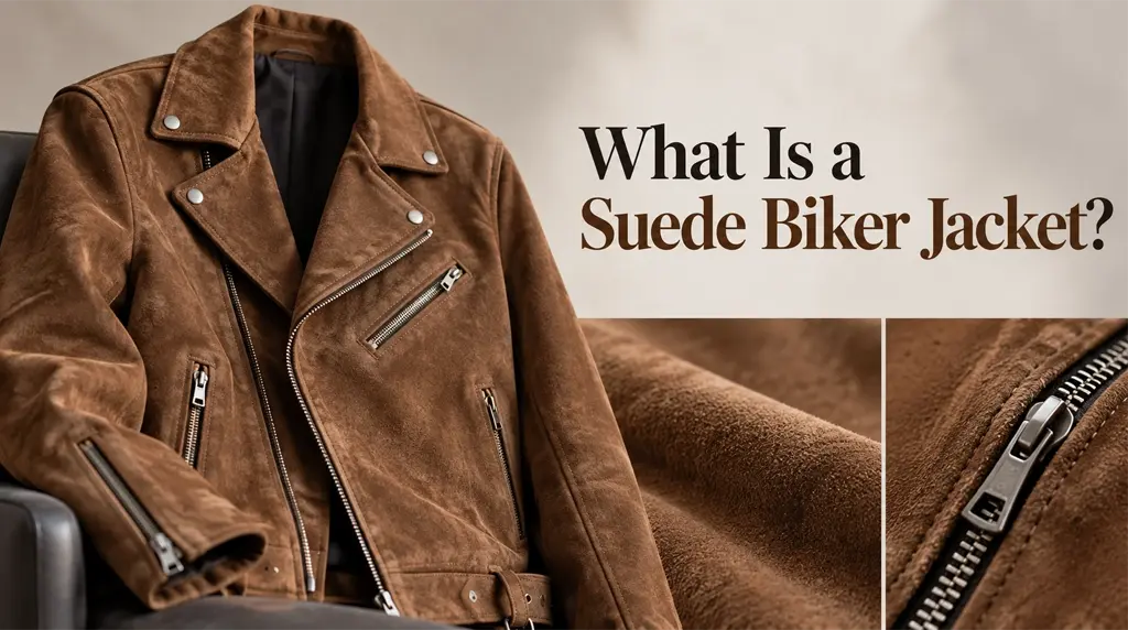 What Is a Suede Biker Jacket?ย