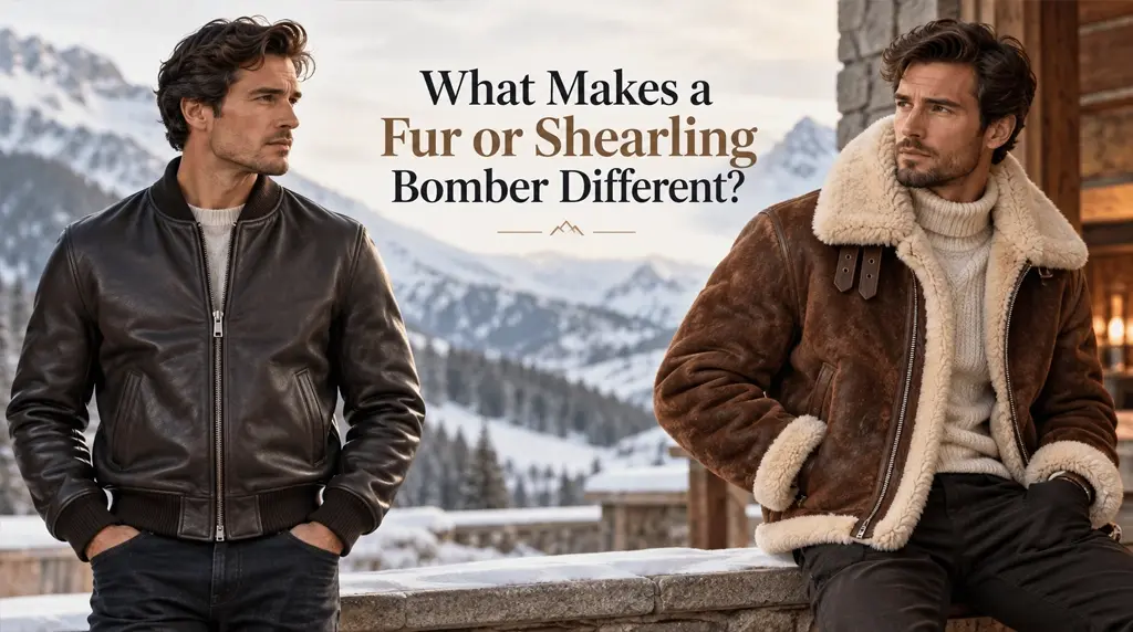 What Makes a Fur or Shearling Bomber Different?