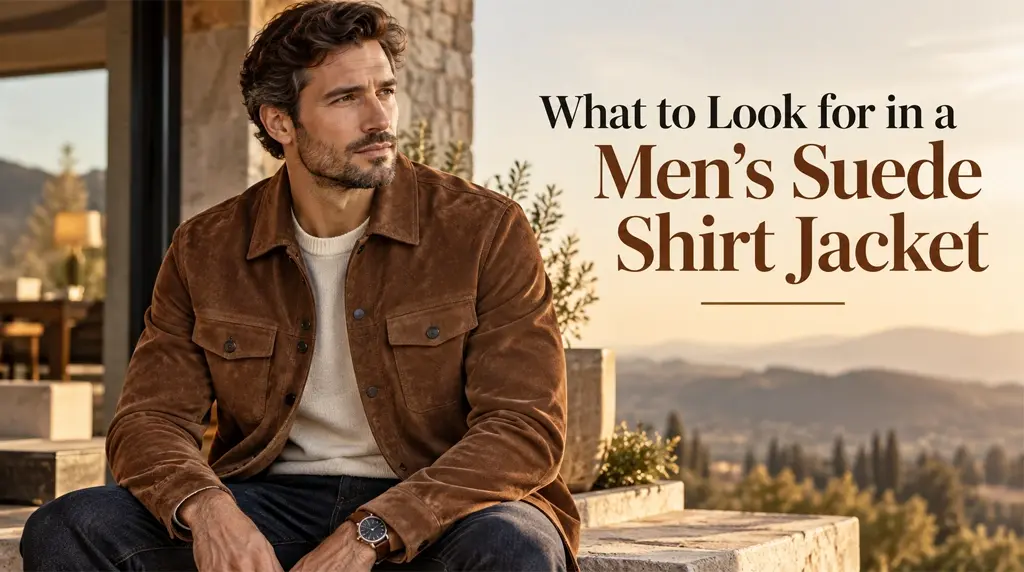 What to Look for in a Men's Suede Shirt Jacket
